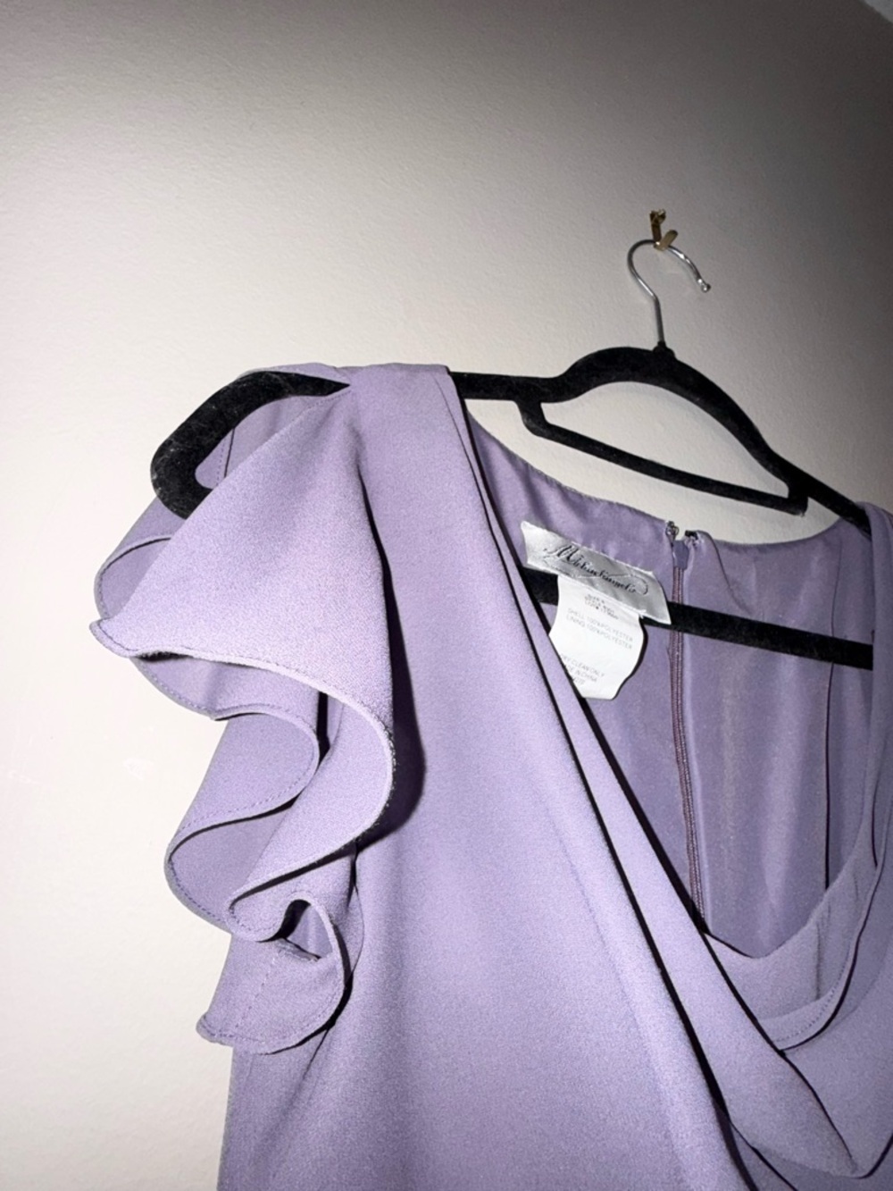 Michaelangelo Lavender Cowl Neck Maxi Dress - Picture 5 of 5